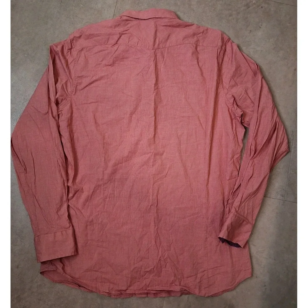 Banana Republic Pearl Snap Long Sleeve Button Down Slim Fit Mens Size XL Tall - Picture 3 of 12